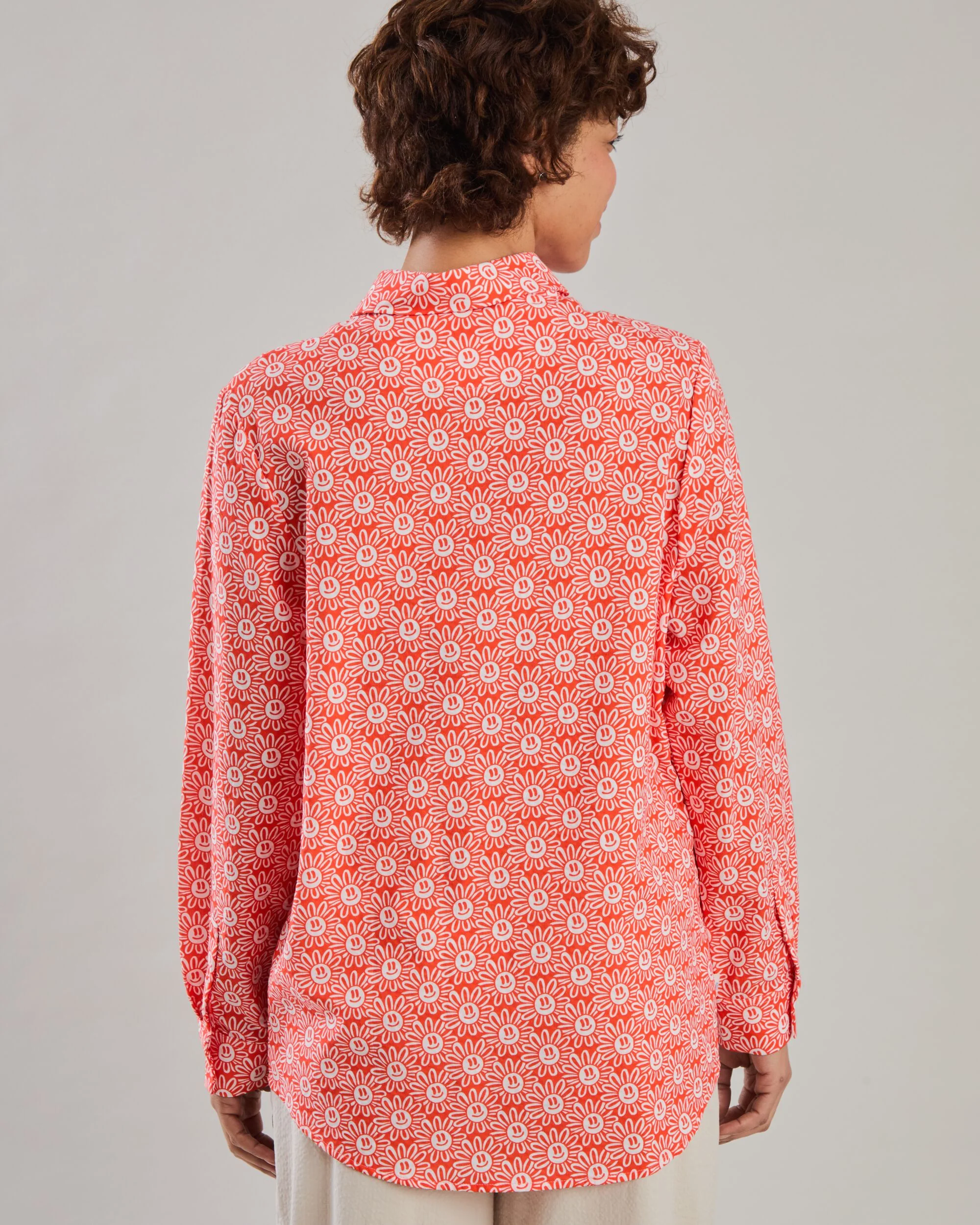 Asis Percales Daisy Regular Blouse Red - Image 5