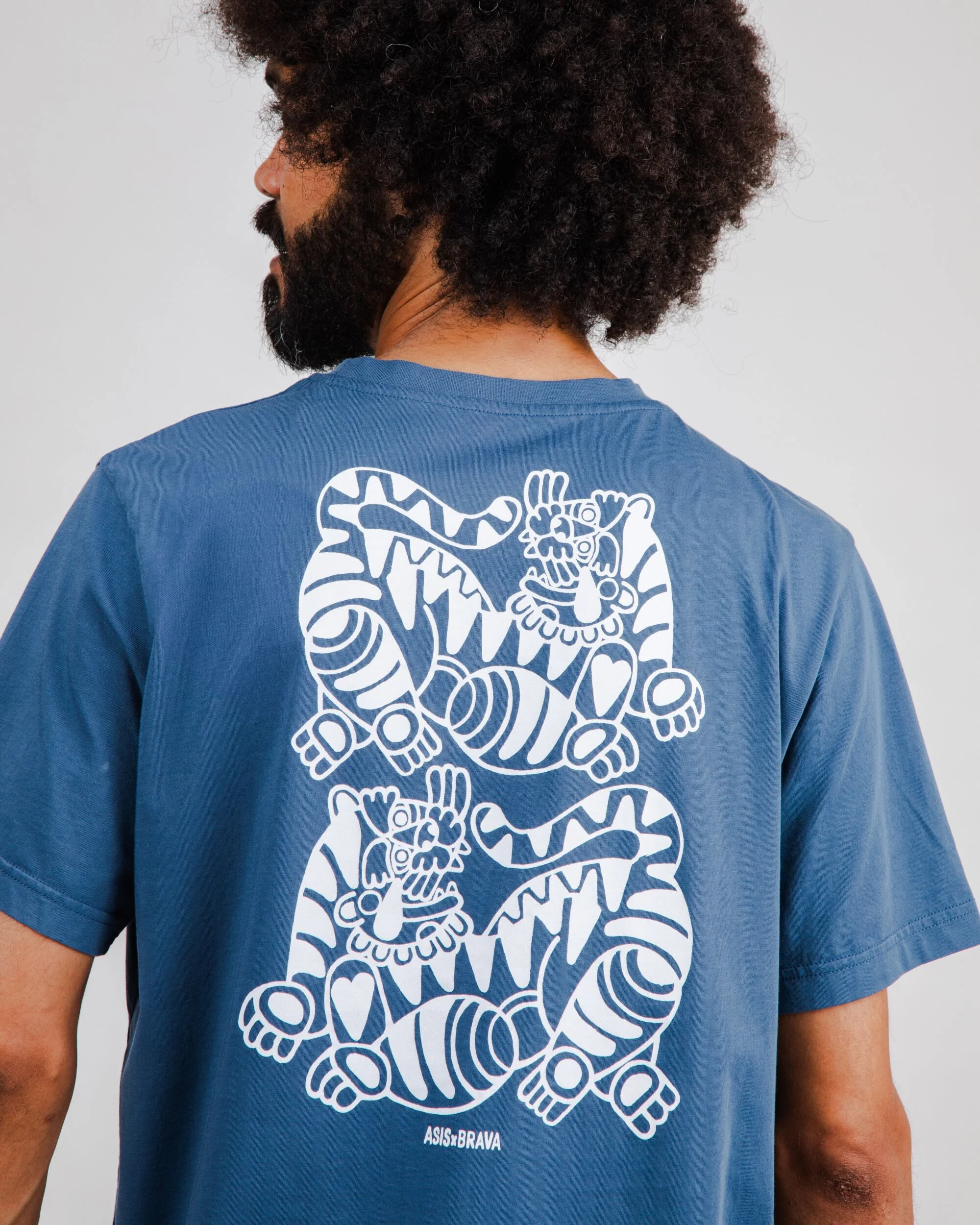 Asis Percales Tigris Regular T-Shirt Blue - Image 2