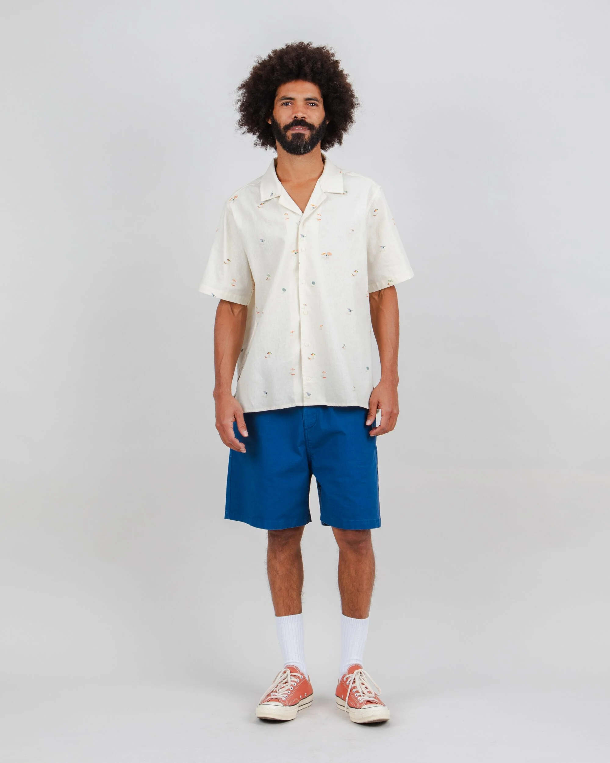 Beach please Aloha shirt Ecru - Image 3