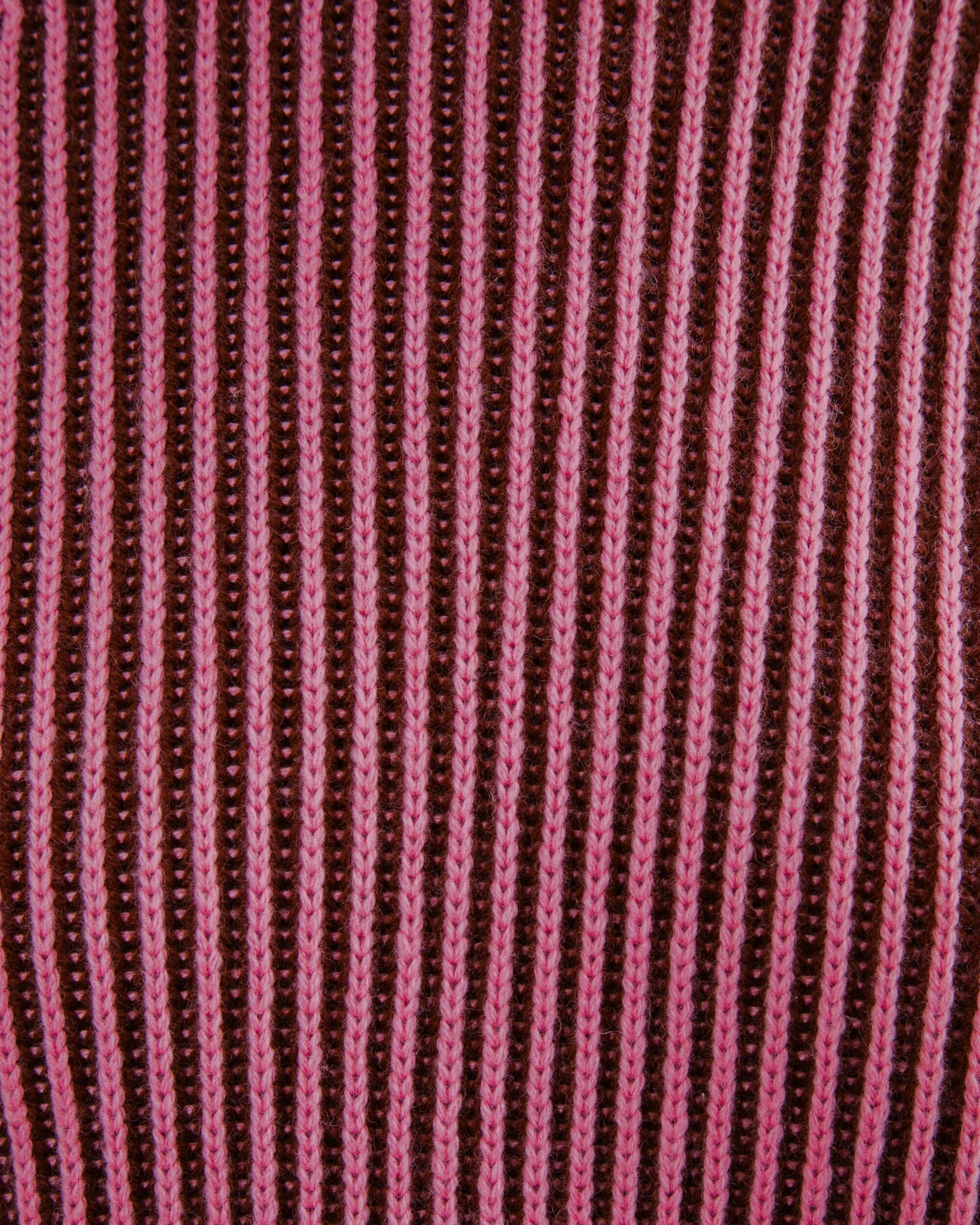 Bicolor Wool Cropped Sweater Pink - Image 9