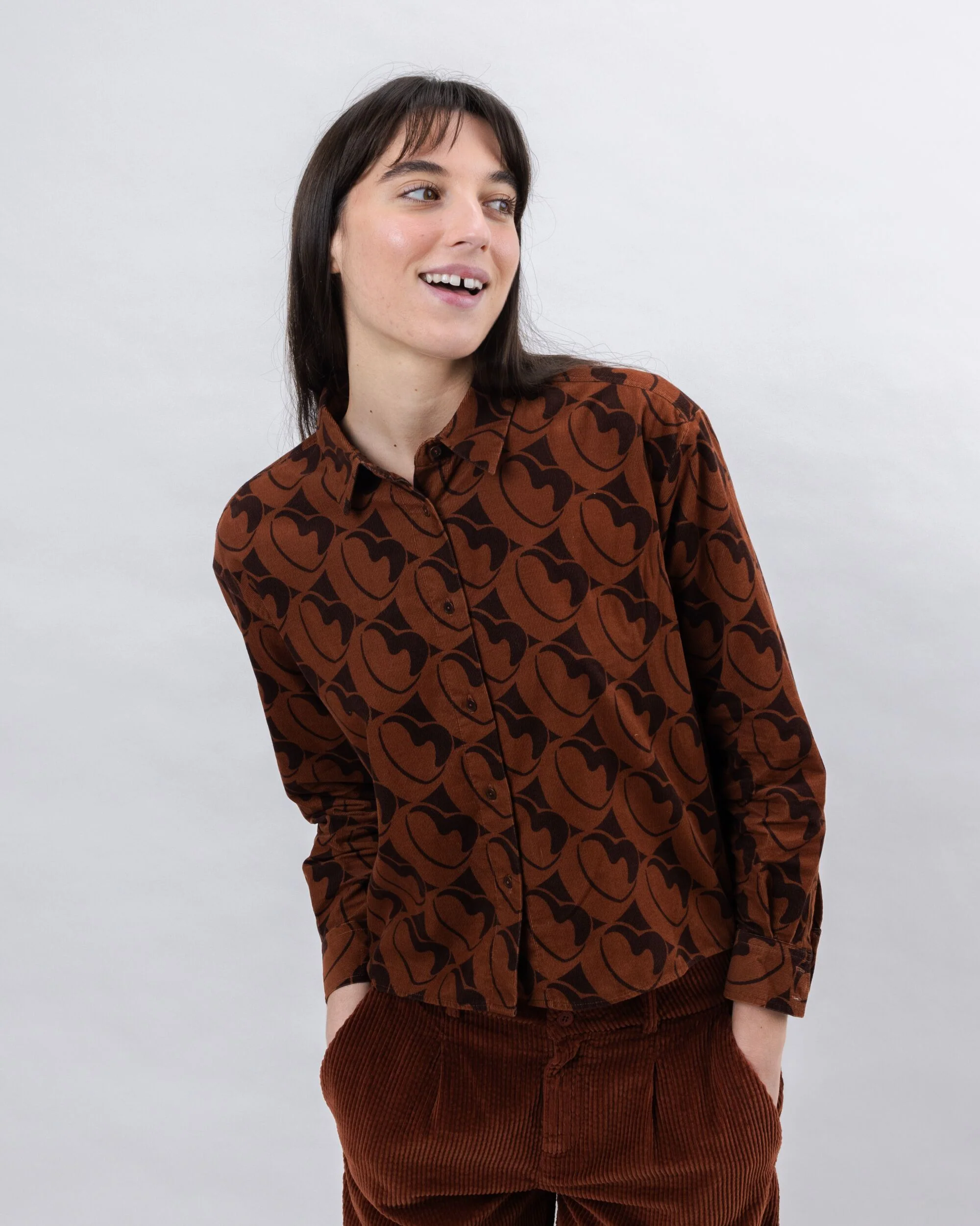 Bombon Babycord Boxy Blouse - Image 2