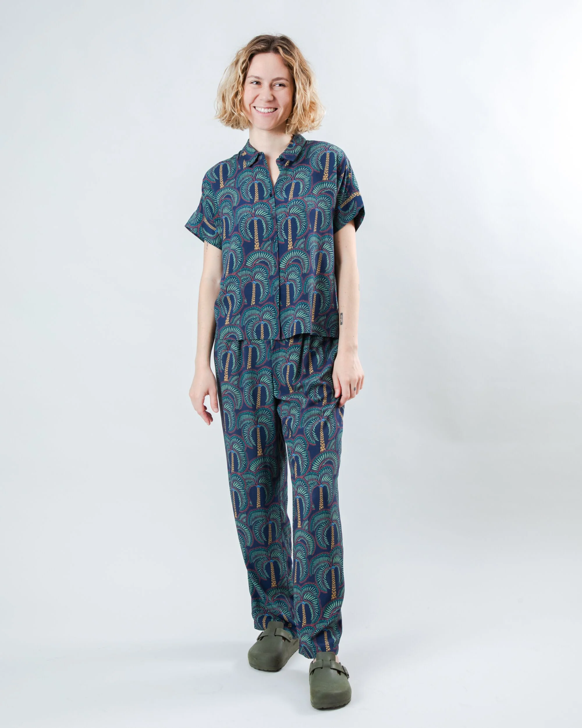 Borneo Batwing Blouse Navy - Image 3