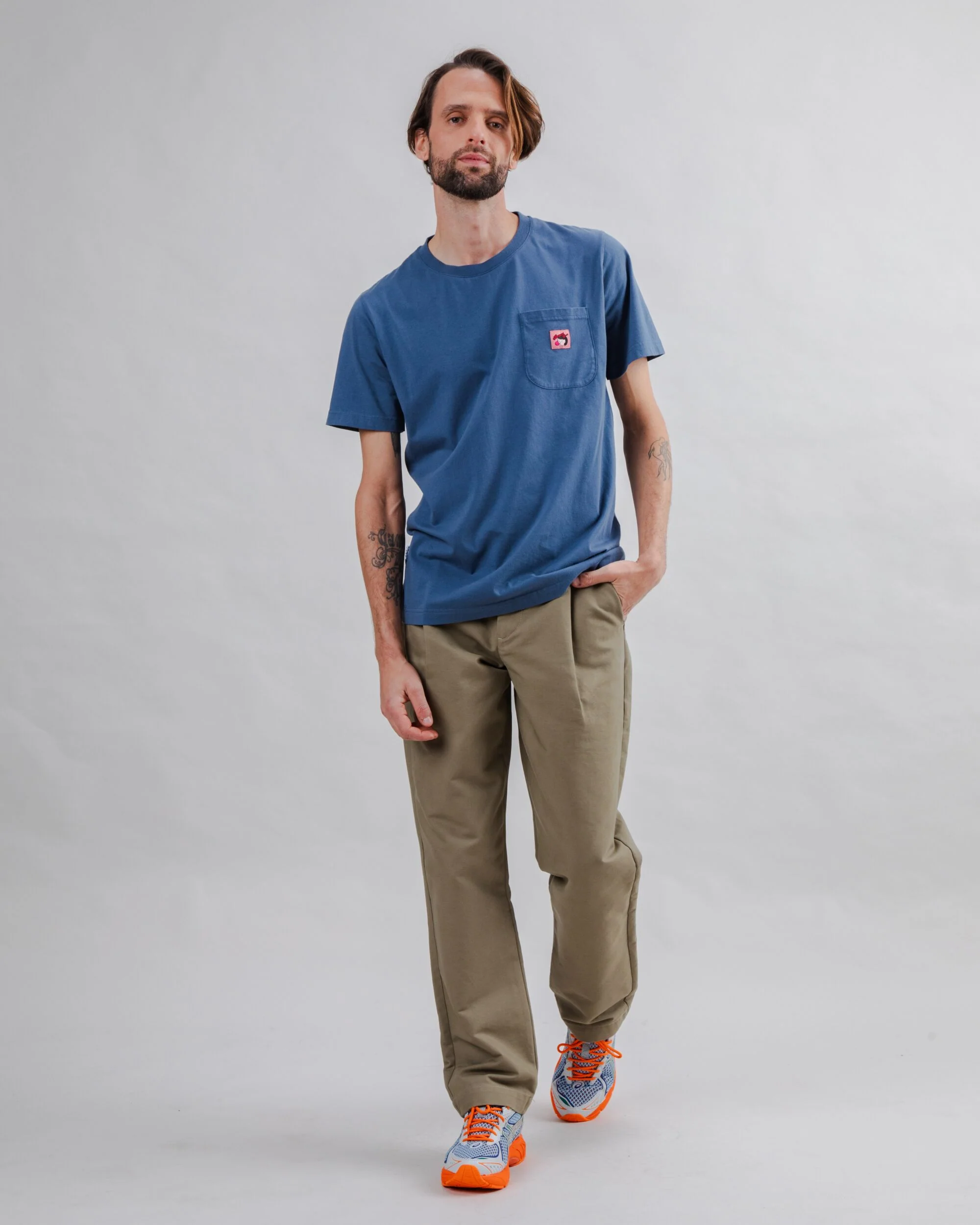 Brava Gum Label T-shirt Indigo - Image 3
