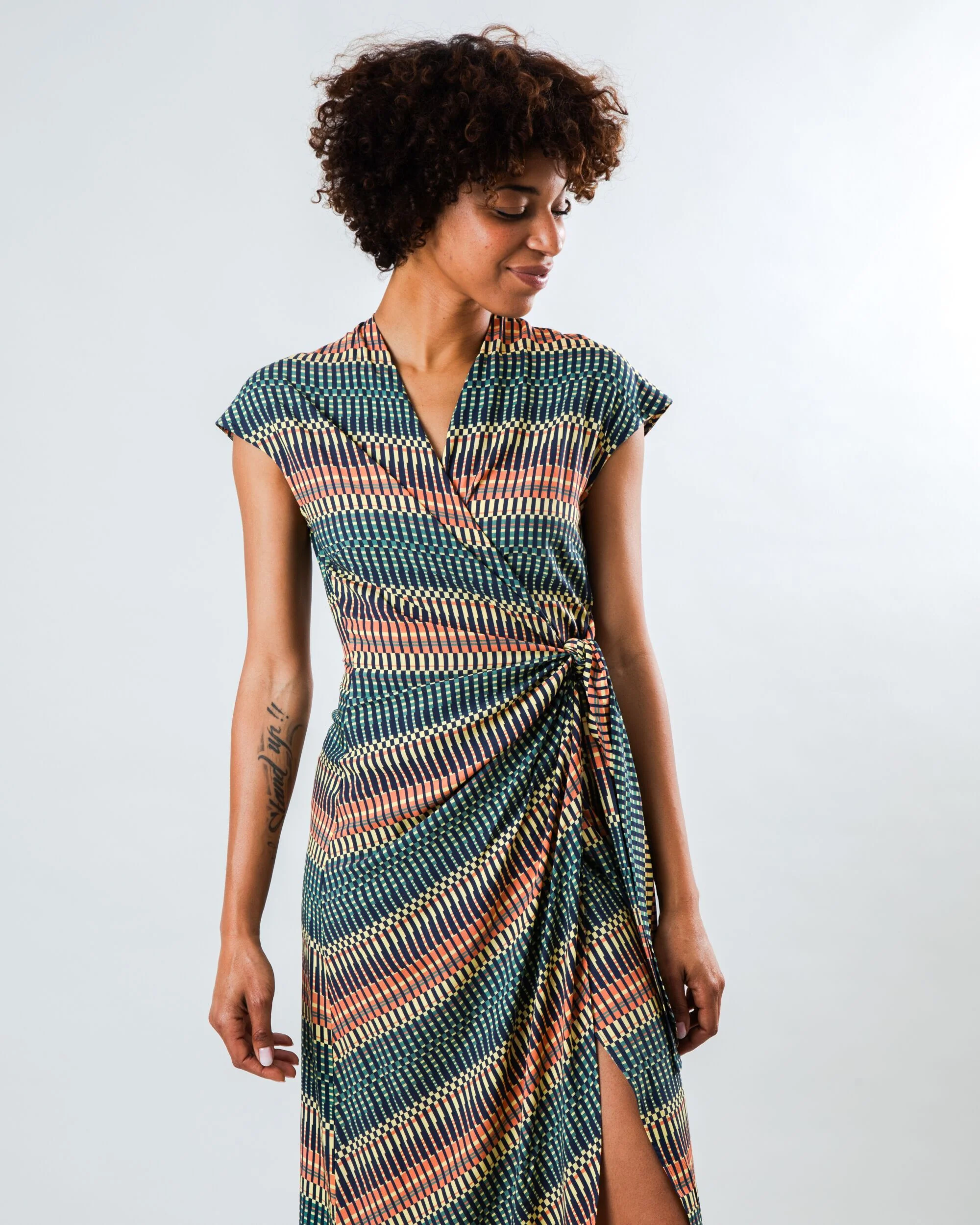 Calella Kimono Dress Navy - Image 2