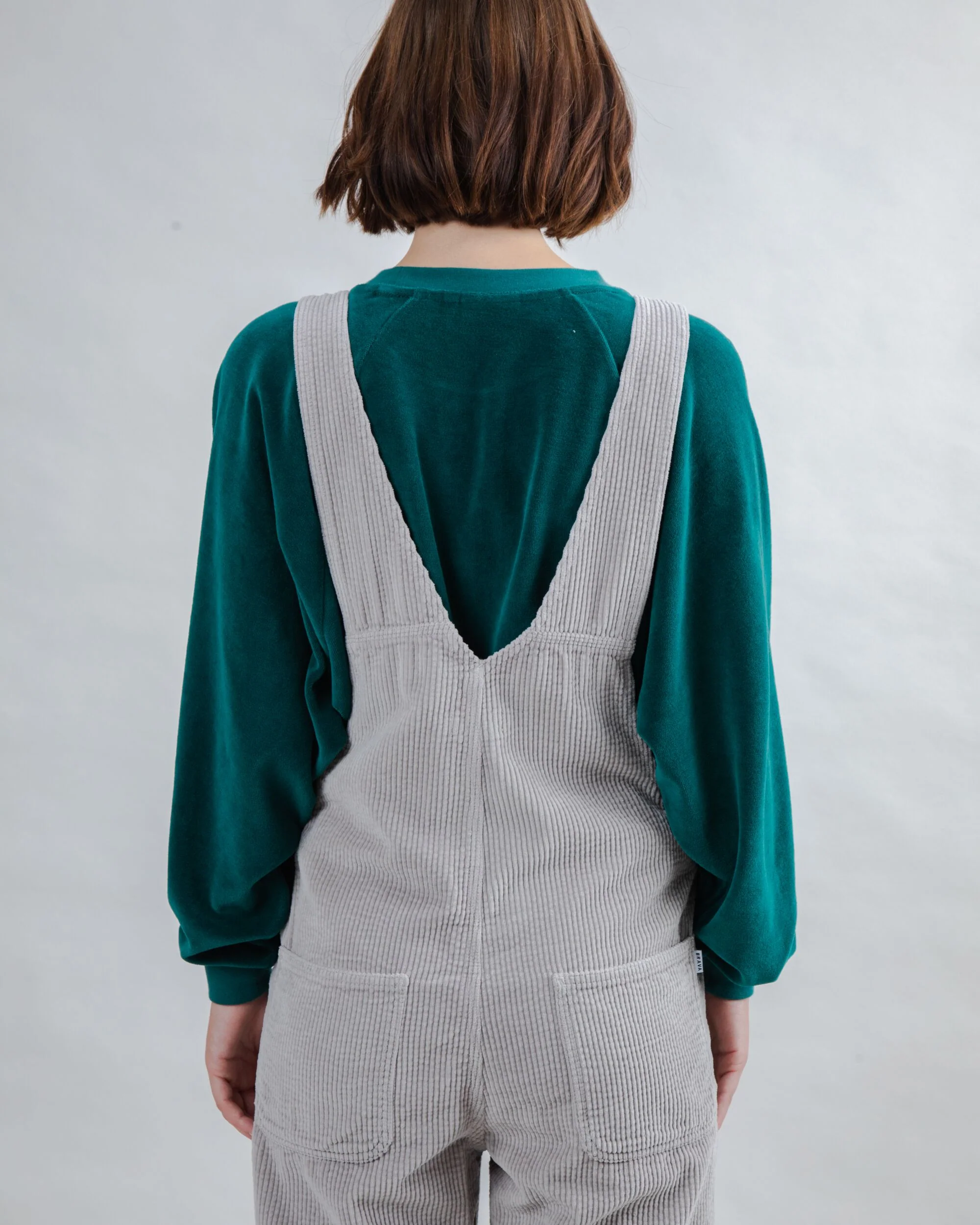 Corduroy Overall Grey - Image 5