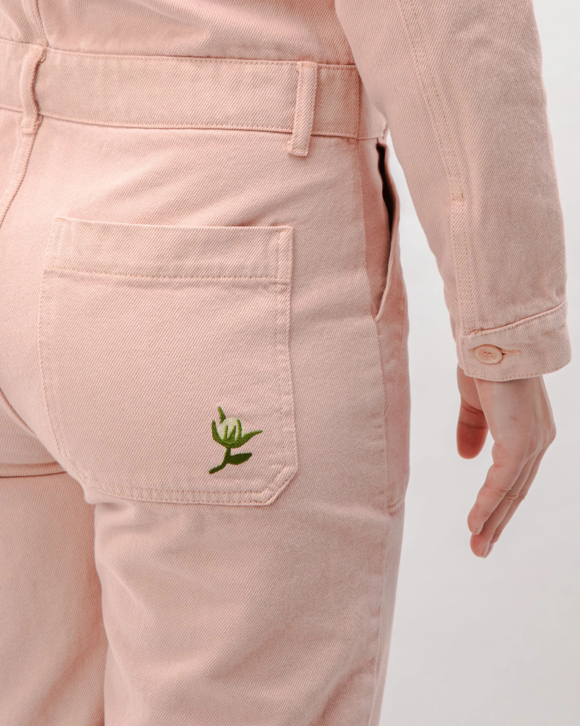Cotton Twill Boiler Suit Rose - Image 5