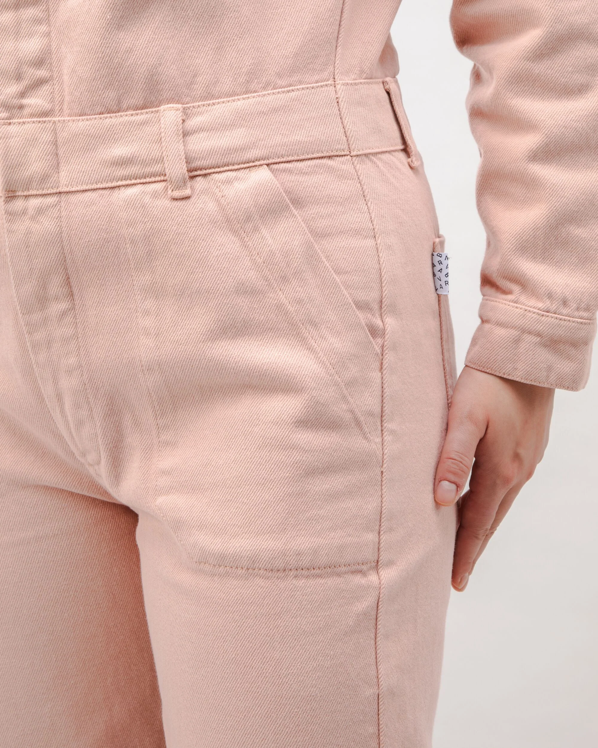 Cotton Twill Boiler Suit Rose - Image 8