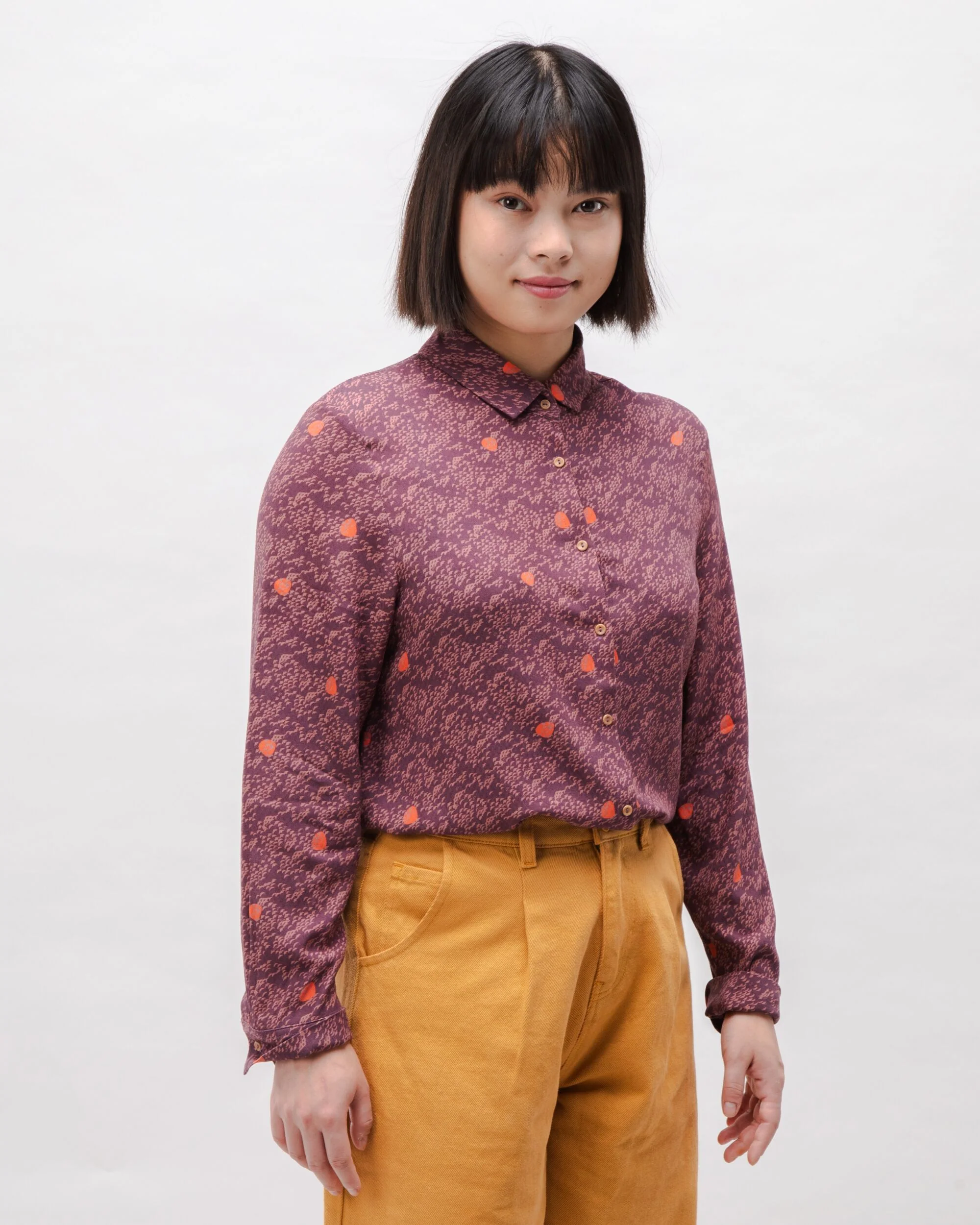 Dusk Viscose Blouse Grape - Image 2