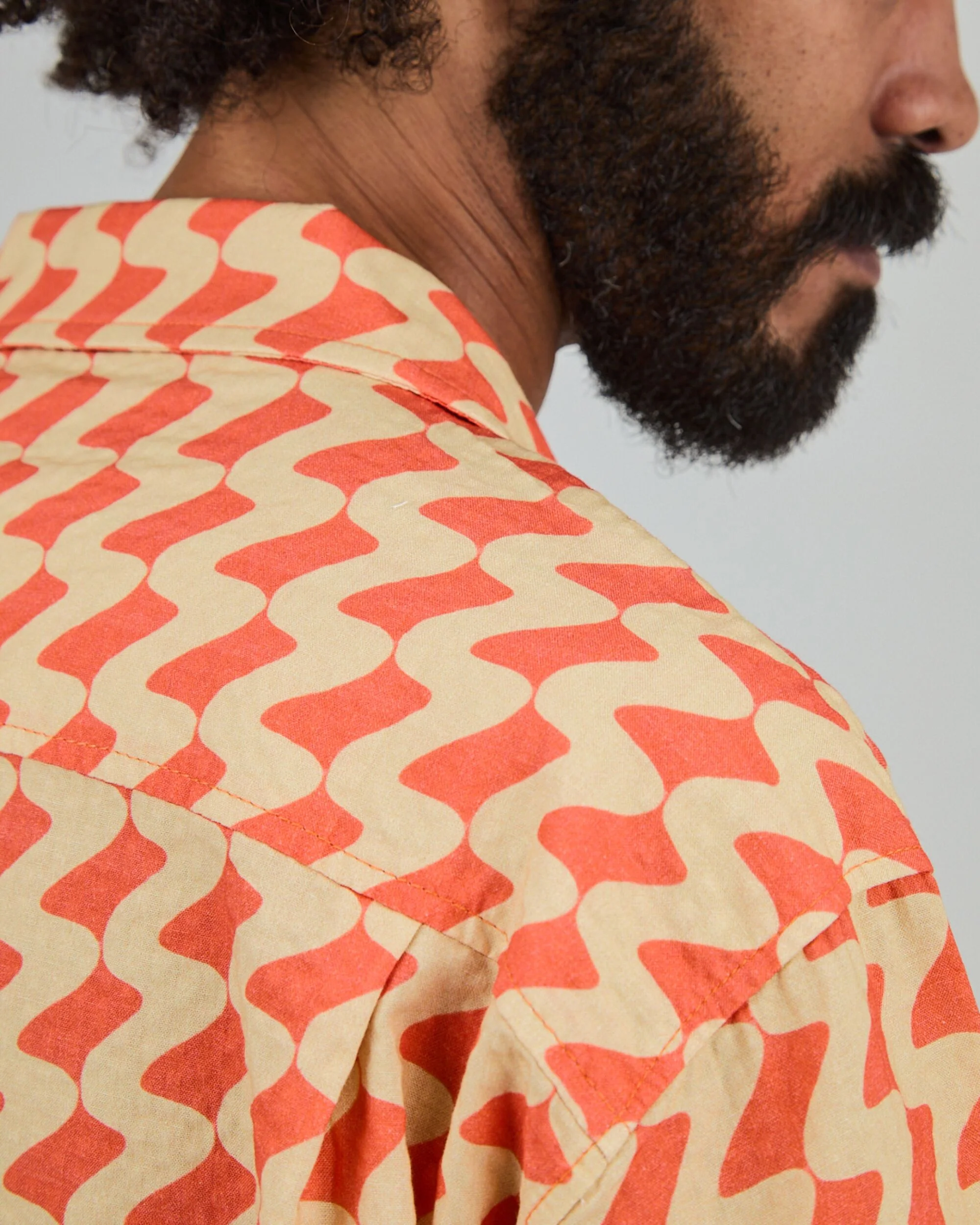 Gum Aloha Shirt Rust Red - Image 6