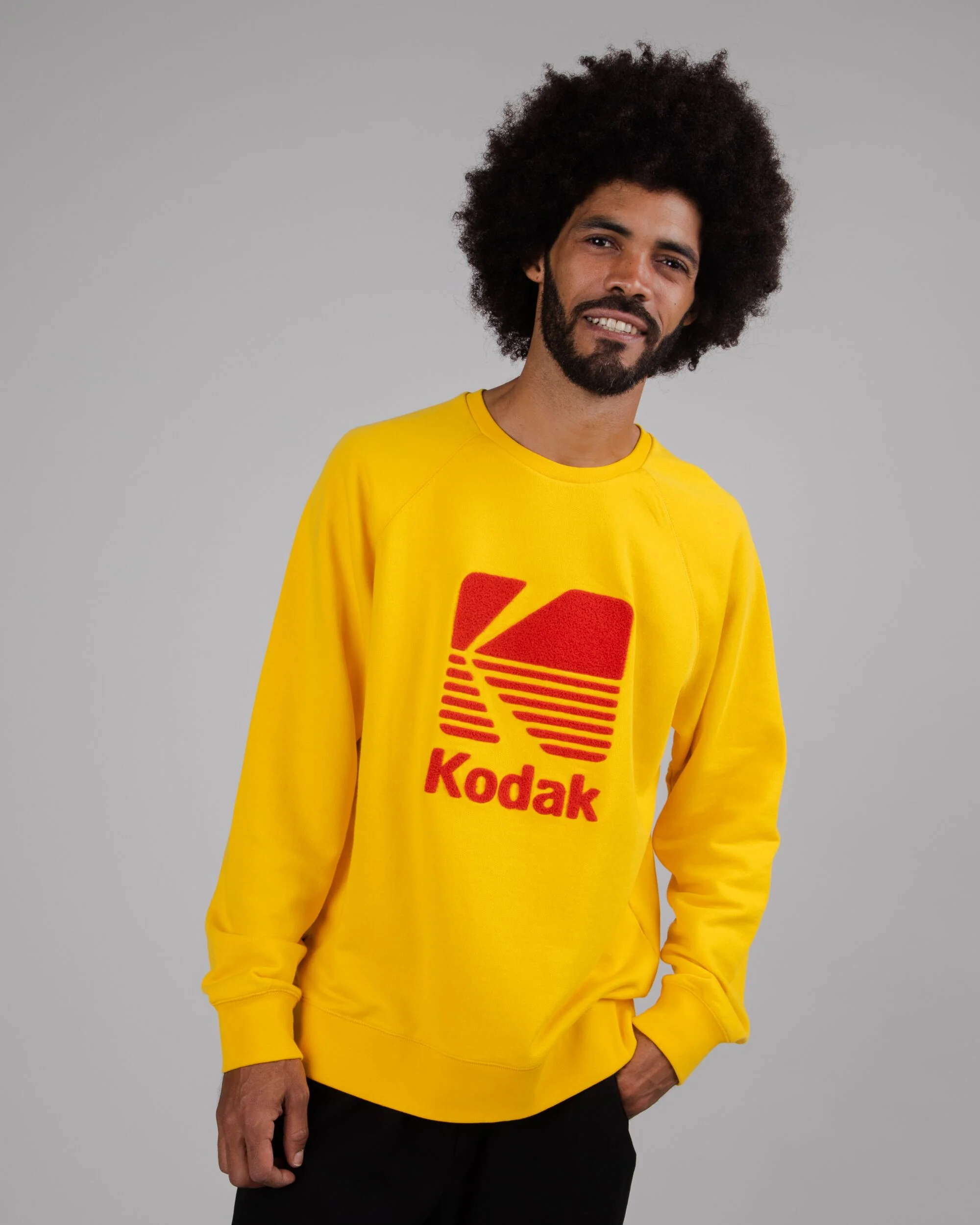 Kodak Logo Sweatshirt Yellow - Image 6