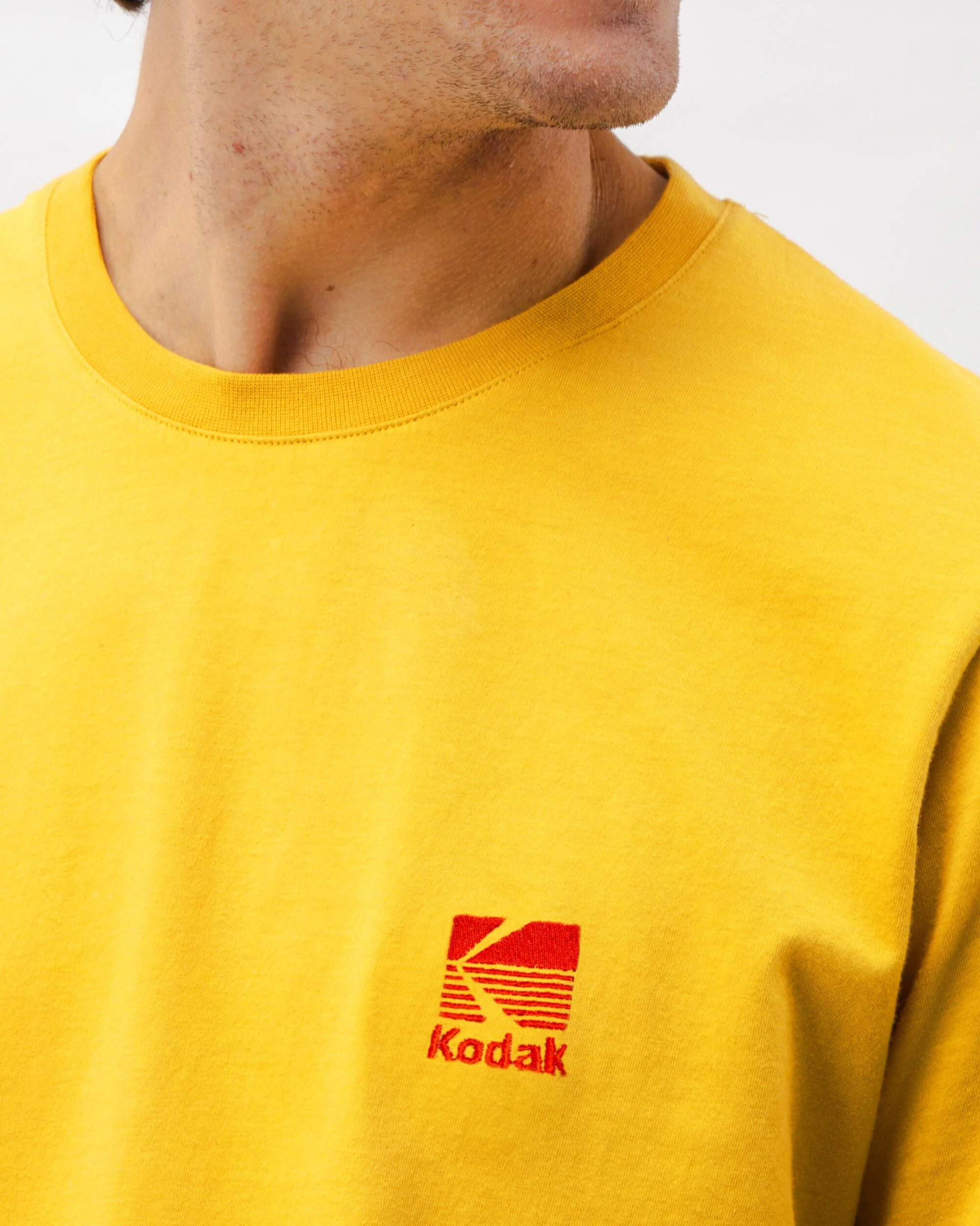 Kodak Logo T-shirt Yellow - Image 4