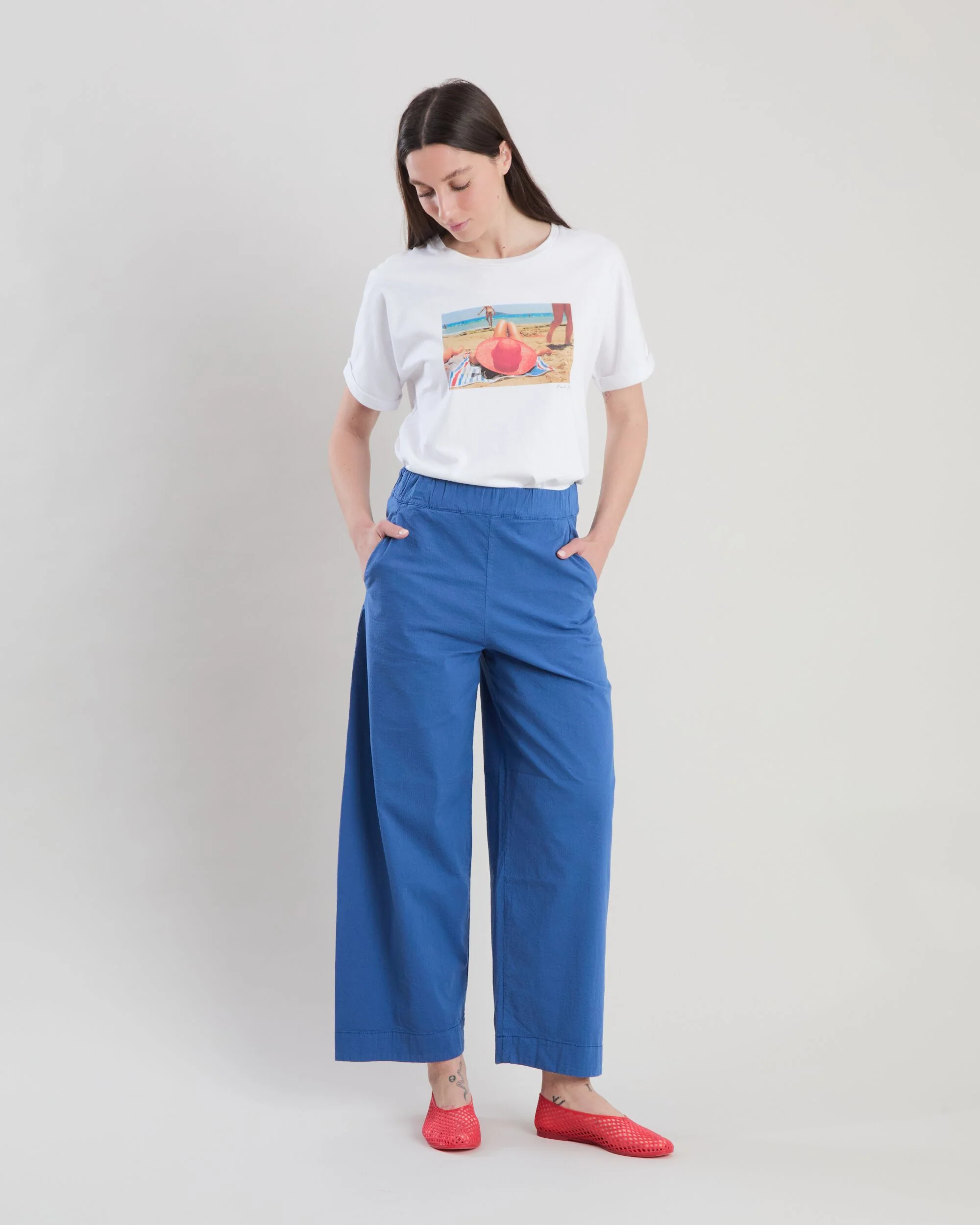Picnic Oversize Pants Blue - Image 3