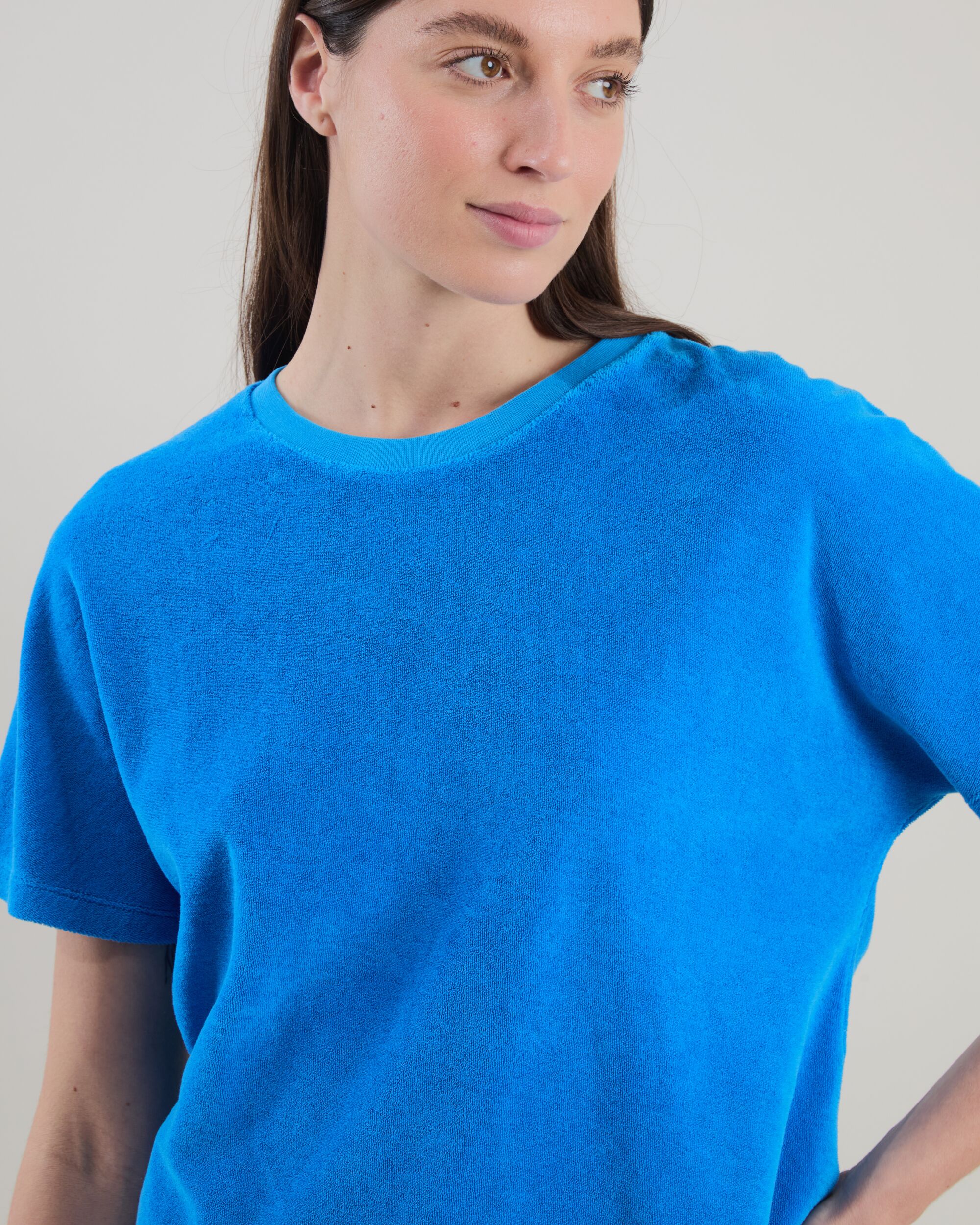Terry oversize Tee Blue - Image 4
