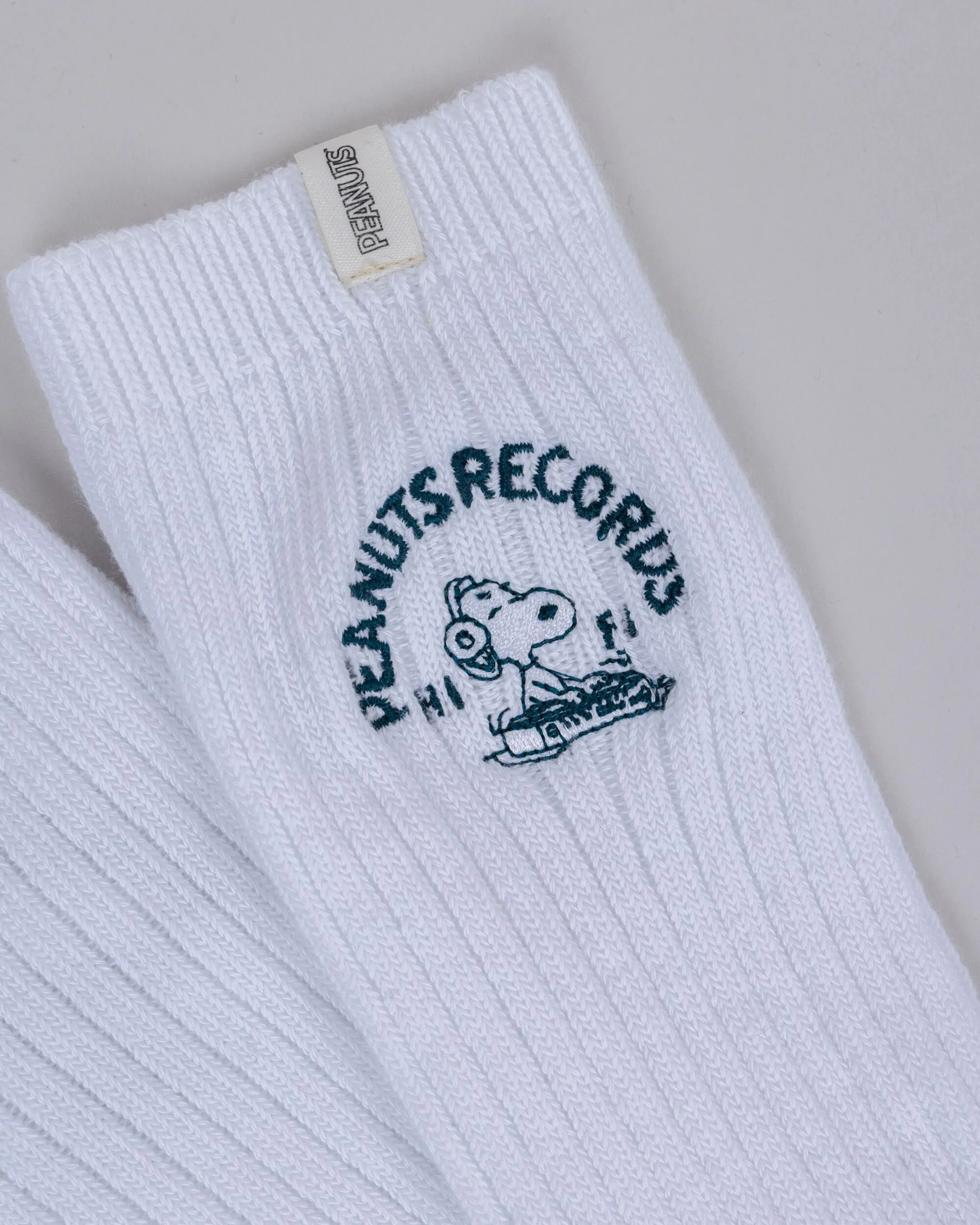 Peanuts Records Deejay Socks White - Image 3