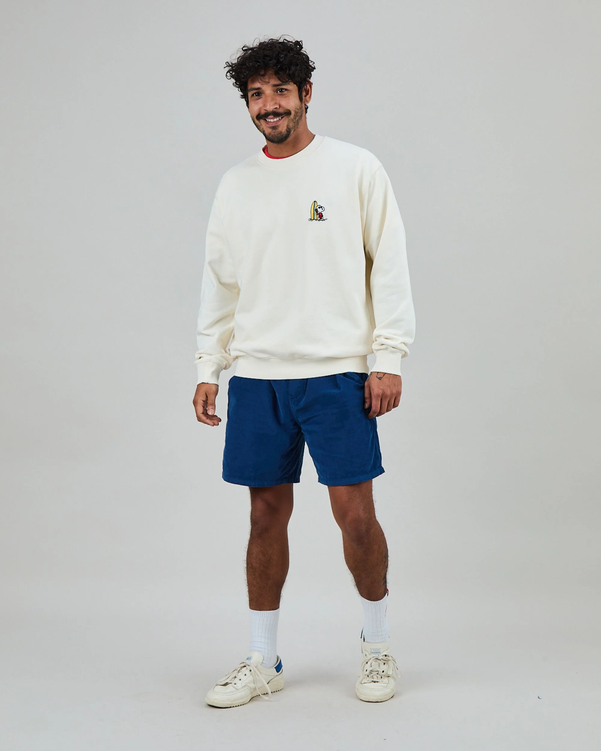 Peanuts Surf Sweatshirt Ecru - Image 3