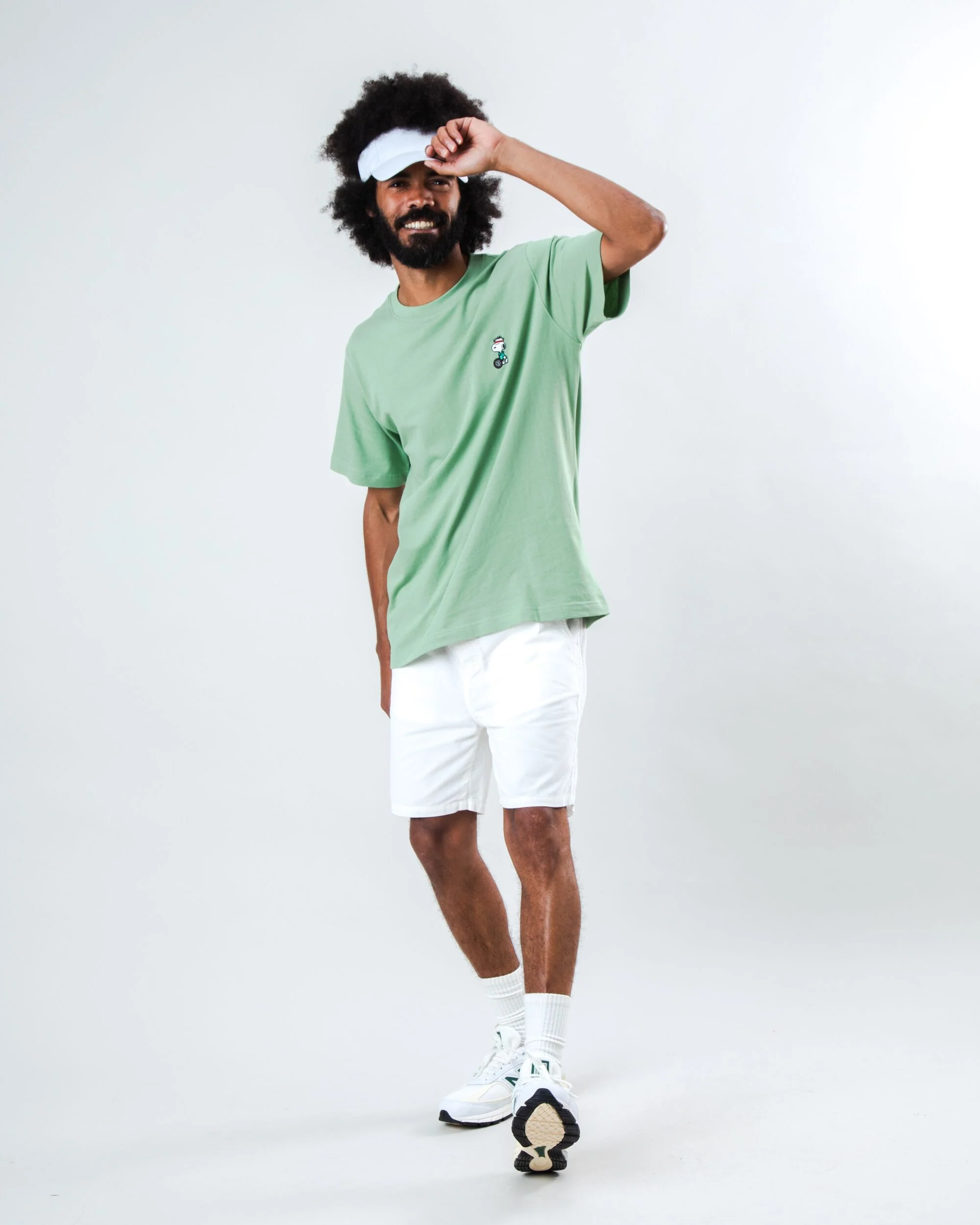 Peanuts Tennis Snoopy T-shirt Light Green - Image 3