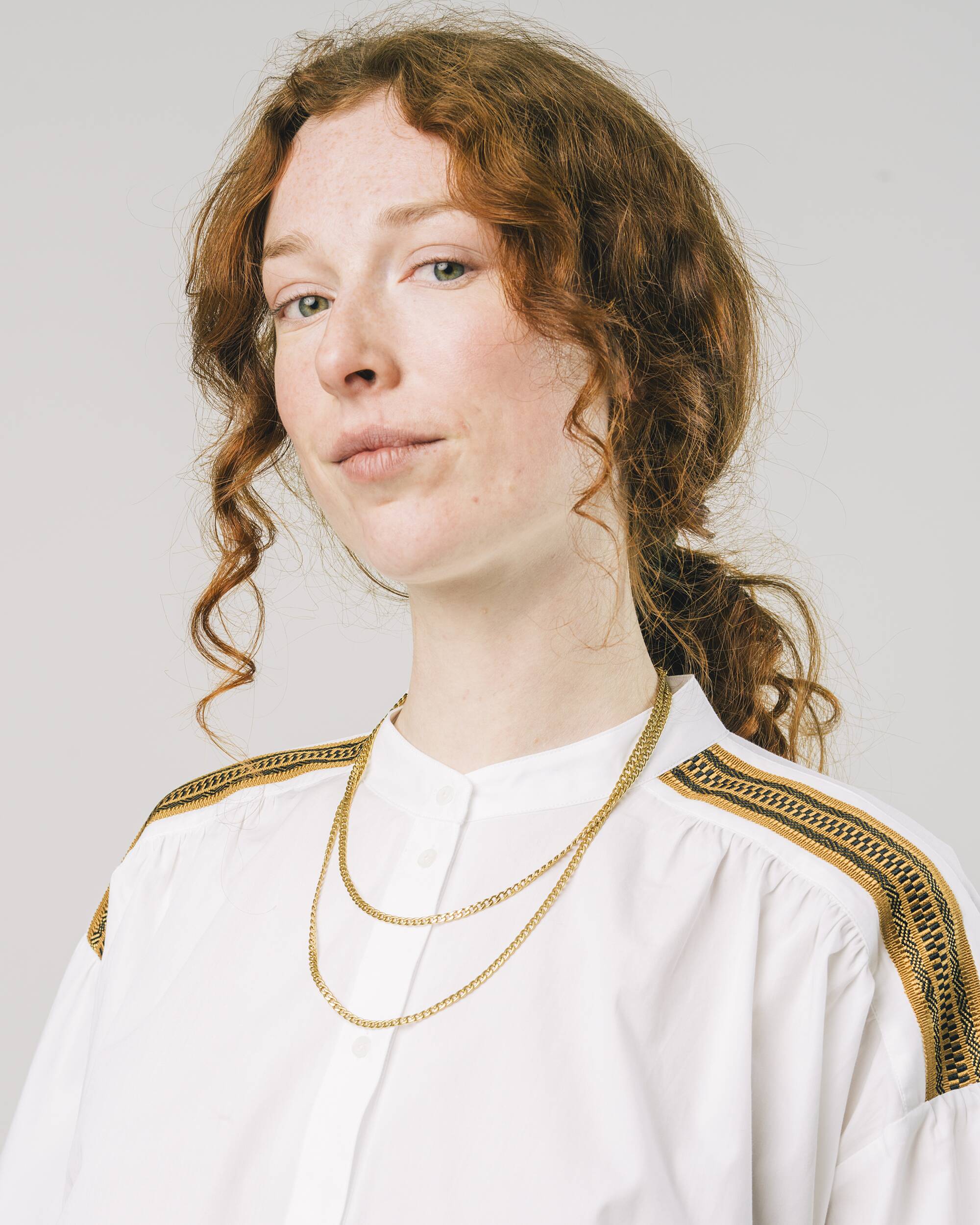 Ribbon Blouse Off White - Image 4