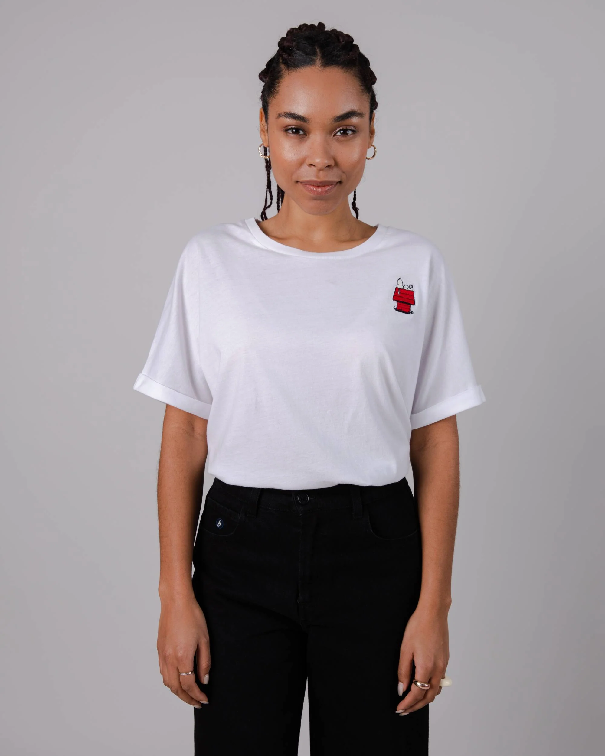 Peanuts Snoopy Oversize Cotton Tee White - Image 5