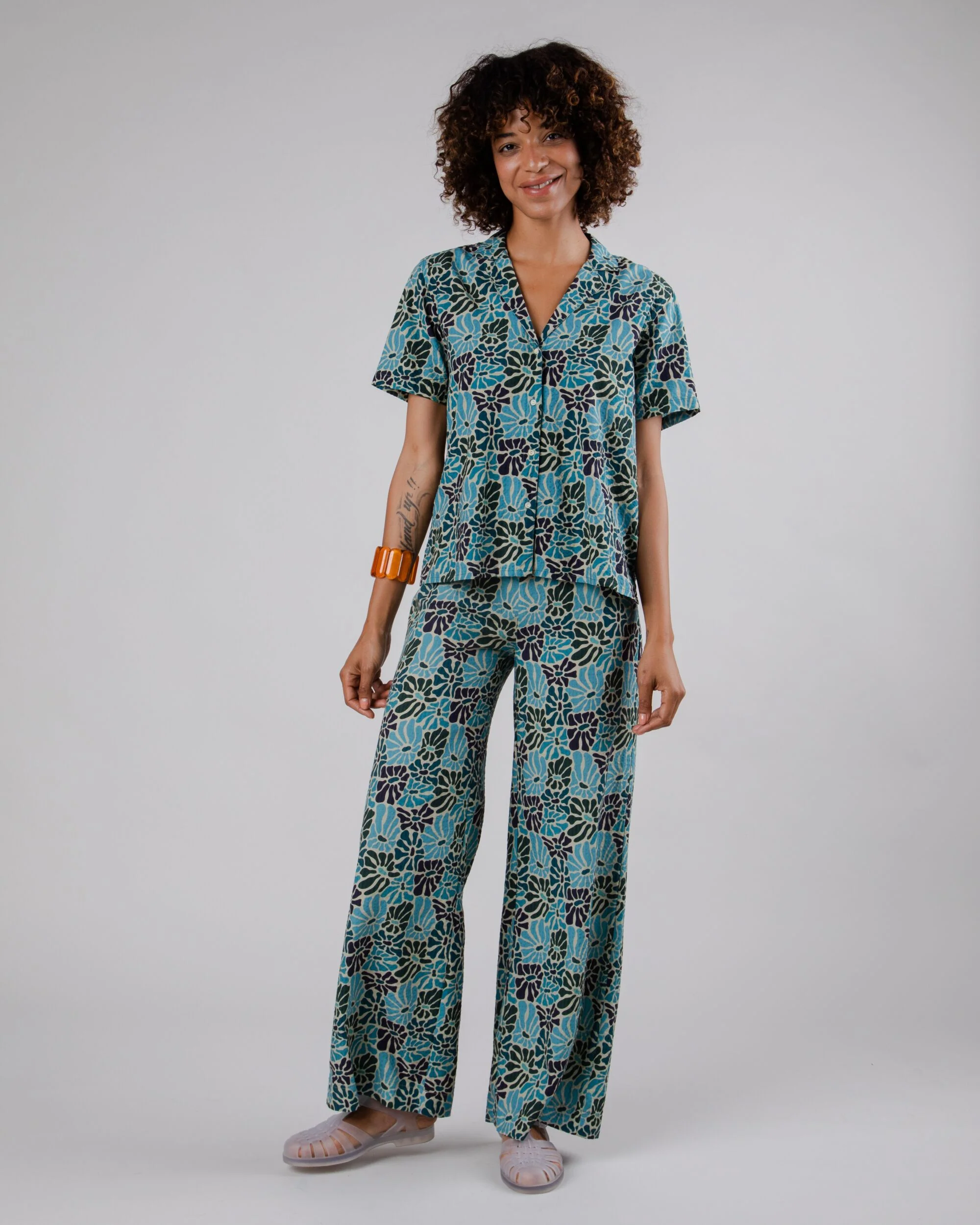 Spring Aloha Blouse Blue - Image 6