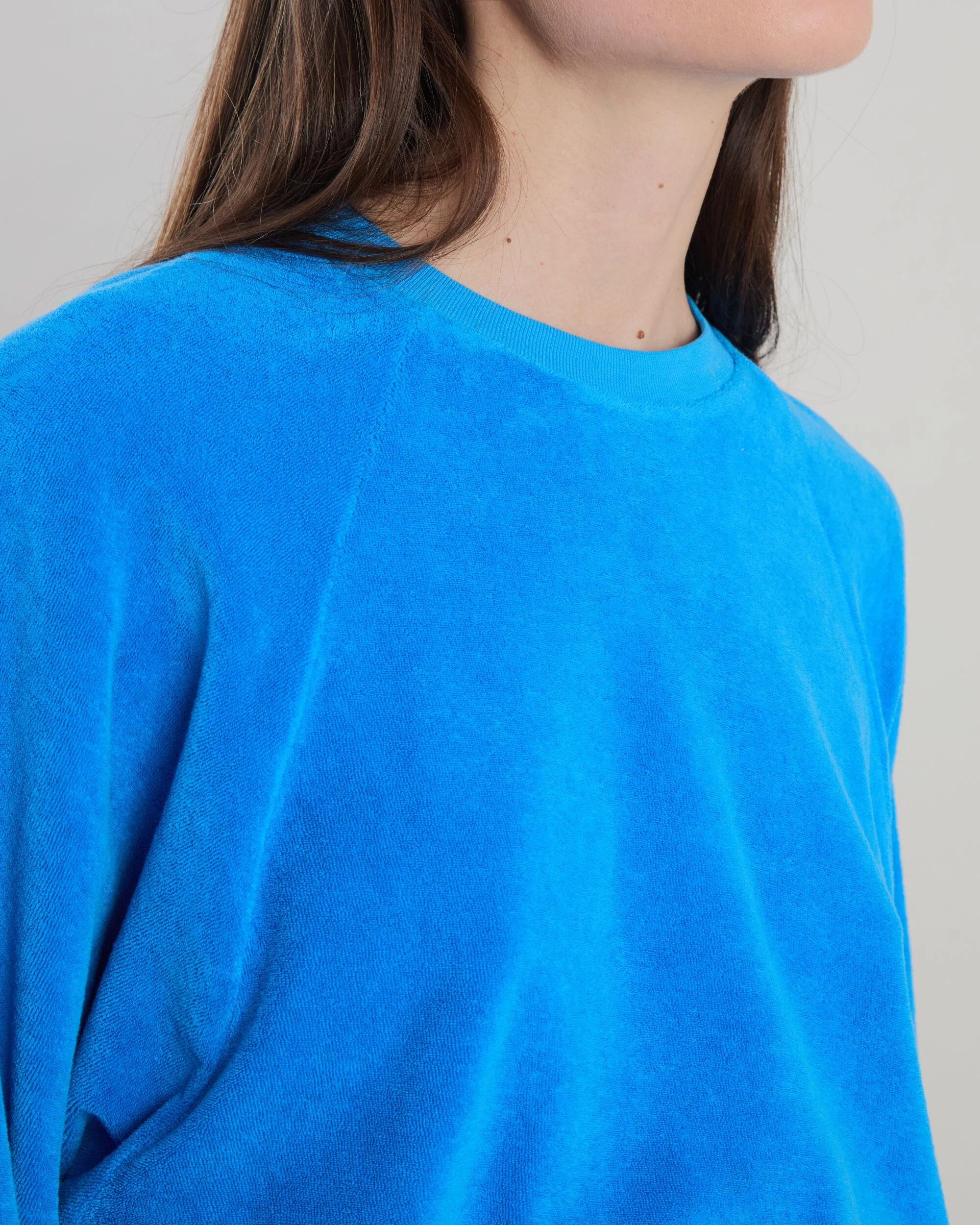 Terry Ranglan Sweatshirt Blue - Image 2